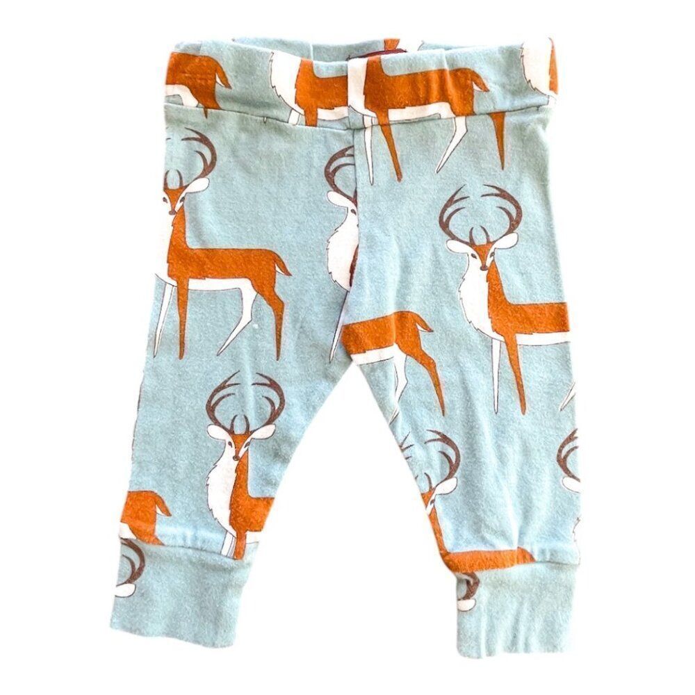 Milkbarn Blue Buck Leggings Pants Size 6-12M